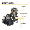 BE Skid Pressure Washer Hot Water 3,500 PSI 5.2 GPM Vanguard 18 HP Engine Z5535CPBDV New