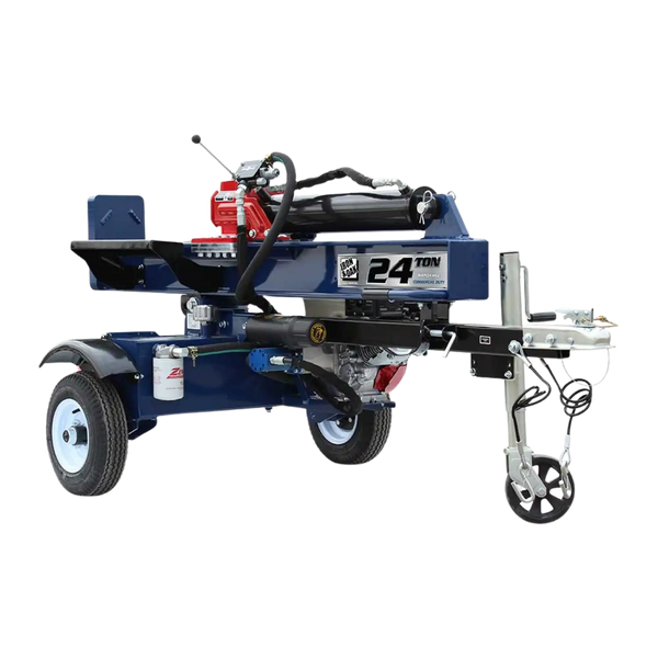 Iron and Oak Log Splitter 24 Ton Vertical/Horizontal Tow Behind Portable Gas with Honda GX160 Engine 163cc BHVH2418GX New