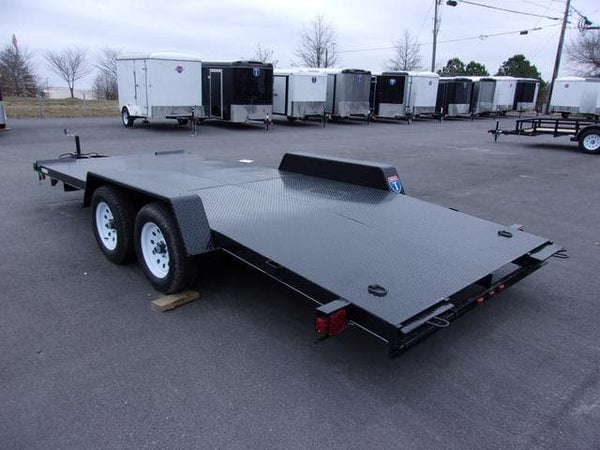 7 X 18 Carry-On Steel Floor Car Hauler 7K Trailer