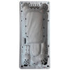 Canadian Spa Co 15 – Person 72 – Jet Acrylic Rectangular Hot Tub with Ozonator and Built-In Speaker in Sterling Silver, Walnut