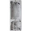 Canadian Spa Co 17 – Person 73 – Jet Acrylic Rectangular Hot Tub with Ozonator and Built-In Speaker in Sterling Silver, Walnut