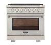 Kucht KFX360 36" Professional Gas Range with 6 Sealed Burners and Convection Oven with NG & LP Options New