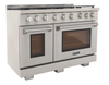 Kucht KFX480 48" Professional Gas Range with 7 Sealed Burners and Convection Oven with NG & LP Options New