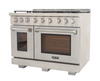 Kucht KFX480 48" Professional Gas Range with 7 Sealed Burners and Convection Oven with NG & LP Options New