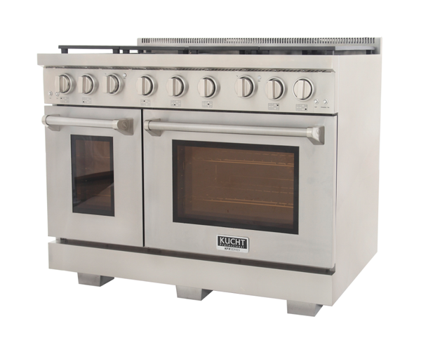 Kucht KFX480 48" Professional Gas Range with 7 Sealed Burners and Convection Oven with NG & LP Options New