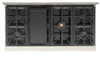 Kucht KFX480 48" Professional Gas Range with 7 Sealed Burners and Convection Oven with NG & LP Options New