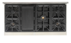 Kucht KFX480 48" Professional Gas Range with 7 Sealed Burners and Convection Oven with NG & LP Options New