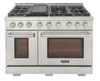 Kucht KFX480 48" Professional Gas Range with 7 Sealed Burners and Convection Oven with NG & LP Options New