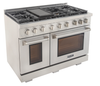 Kucht KFX480 48" Professional Gas Range with 7 Sealed Burners and Convection Oven with NG & LP Options New