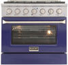 Kucht KNG361 36" Professional Gas Range with 6 Sealed Burners and Convection Oven with NG & LP Options New