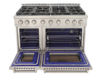 Kucht KFX480 48" Professional Gas Range with 7 Sealed Burners and Convection Oven with NG & LP Options New