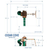 Cedar Cove Swing Set