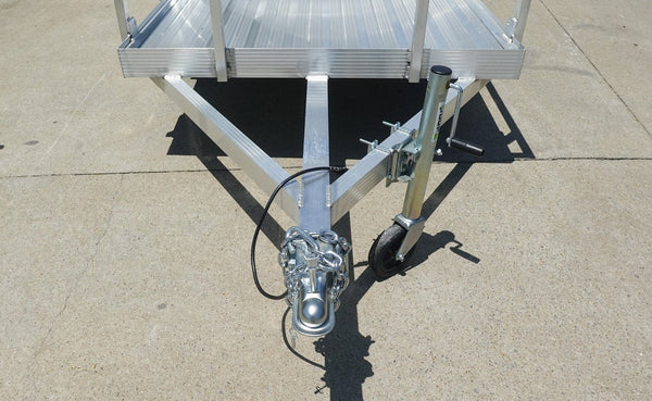 5′ x 10′ Aluminum Utility Trailer with Gate and Mag Wheels – 3500 lb Axle