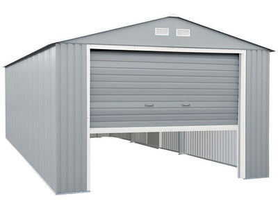 DuraMax 12×26 Light Gray Metal Storage Garage Kit