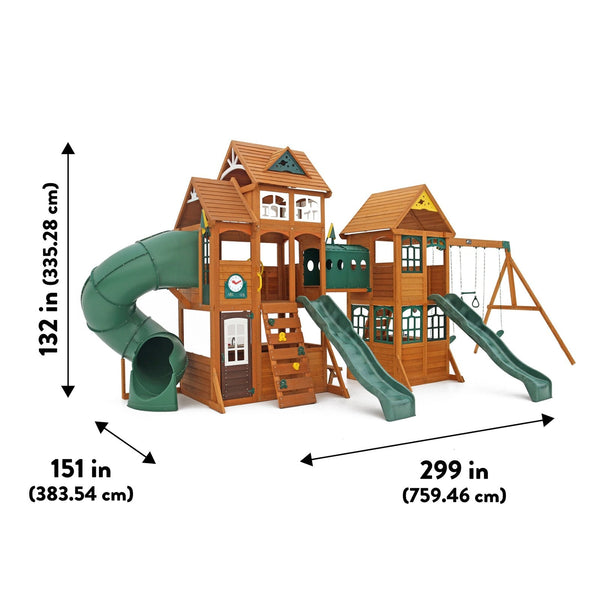 Paramount Wooden Swing Set / Playset