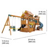 Bear Cave Lodge Swing Set – Installation Available