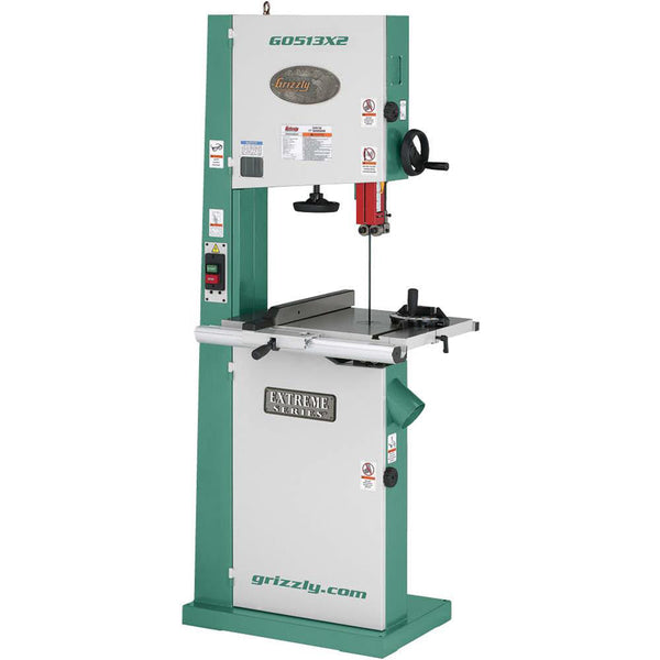 Grizzly G0513X2 110V/220V 17 Inch 2 HP Bandsaw Cast Iron Trunnion