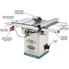 Grizzly G0771Z 120V/240V 10 Inch 2 HP 120V Hybrid Table Saw with T-Shaped Fence