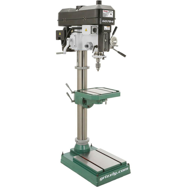 Grizzly G0784 220V 15 Inch Heavy-Duty Floor Drill Press