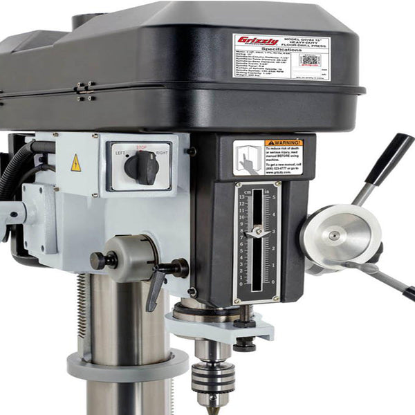 Grizzly G0784 220V 15 Inch Heavy-Duty Floor Drill Press