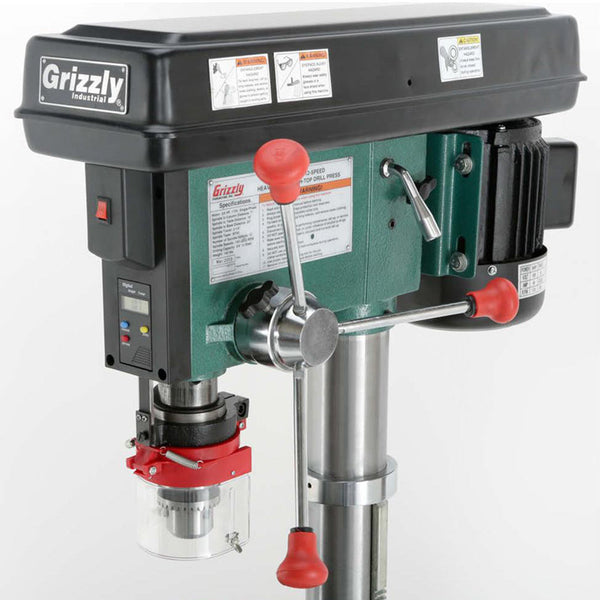 Grizzly G0794 110V Floor Drill Press with Laser and DRO