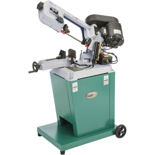 Grizzly G9742 110V 5 Inch x 6 1/2 Inch HP Metal-Cutting Bandsaw With Swivel Head