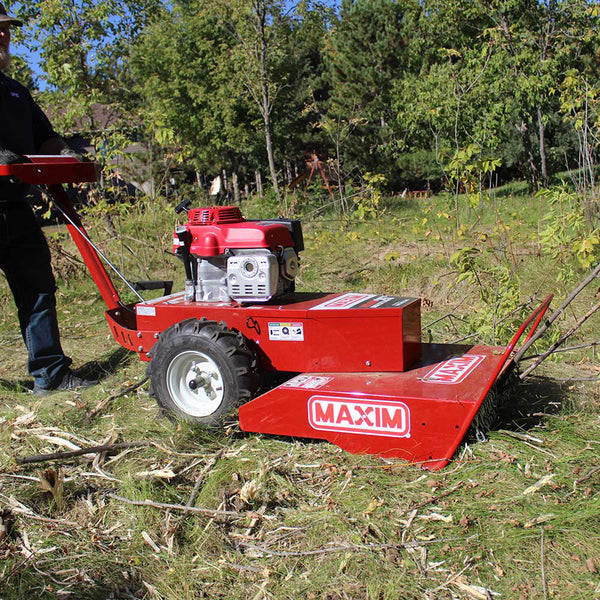 Maxim MBC190H 26" Width Brush Cutter Cutting w/ Honda GXV390 Engine