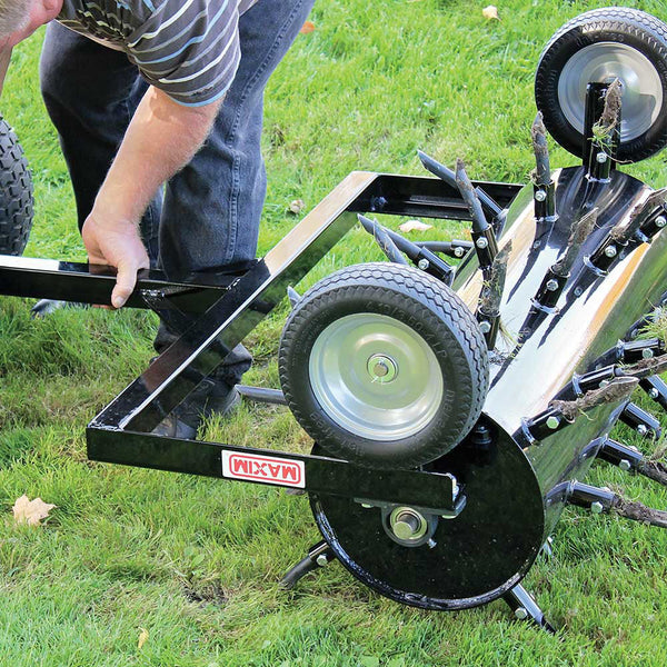 Maxim MSP36.MAX 36" Plug Aerator Tow-Behind w/ 24 Gallon Drum