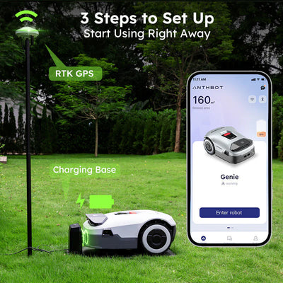 ANTHBOT Genie 3000: AI Robot Lawn Mower No Wire