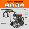 GENMAX GMGPW3200-B 3200 PSI and 3 GPM Gas Pressure Washer New