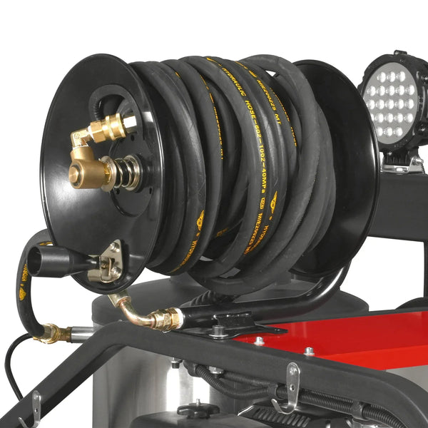MechMaxx HPW40HBT Pressure Washer 4000 PSI 4 GPM Honda Electric Start Hot Water Skid Mounted w/ 245 Gal Tank New