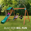 Basic Swing Set with Slide
