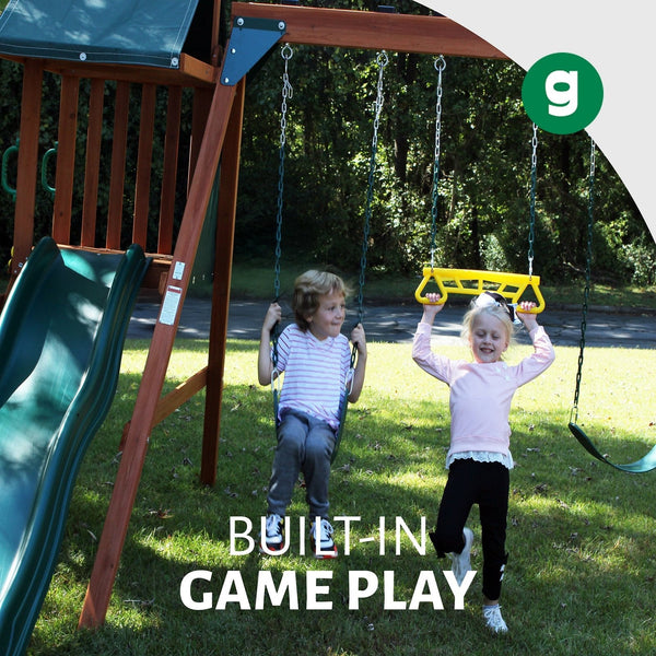 Basic Swing Set with Slide