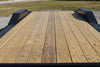 22 Foot Big Tex Heavy Duty with Drive-Over Fender Black Equipment Trailer (14DF-19BK+3KR)