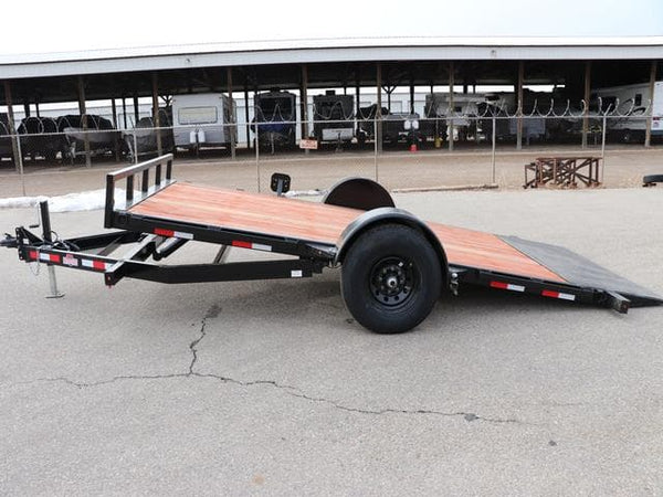 7 X 16 Interstate Full Bed Single Axle Tilt 7K Trailer
