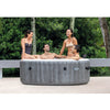 Intex 28439E Greywood Deluxe 4 Person Inflatable Hot Tub Bubble Jet Spa Kit