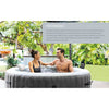 Intex Greywood Deluxe 4 Person Inflatable Hot Tub Bubble Jet Spa