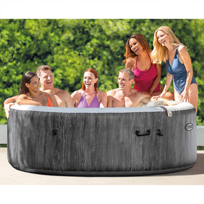 Intex Purespa Plus Inflatable Hot Tub Jet Spa with 4 Headrest Pillows