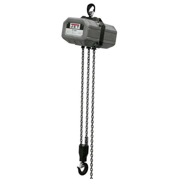 JET 1SS-1C-15 115V/230V 1 Ton 1 Phase Electric Chain Hoist w/ 15' Lift