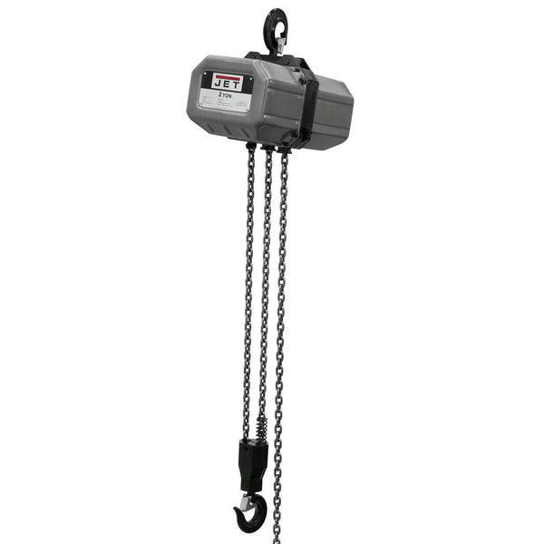 JET 2SS-1C-20 115V/230V 2 Ton 1 Phase Electric Chain Hoist w/ 20' Lift