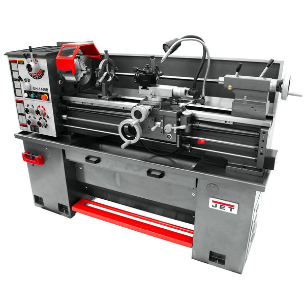 Jet 331440 14-Inch x 37-Inch 1-Phase Geared Head Bench Lathe w/ Stand