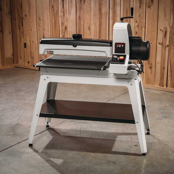 Jet JWDS-2550 115-Volt 5-Inch x 25-Inch Drum Sander w/Open Stand - 723550OSK