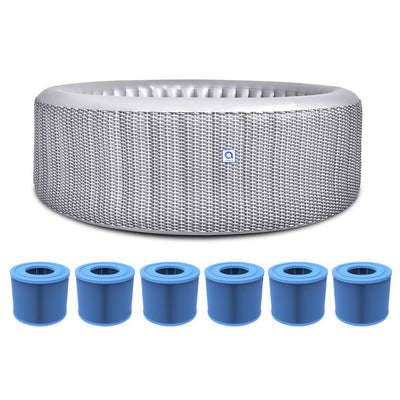 Jleisure 4 – Person 110 – Jet Vinyl Inflatable Hot Tub