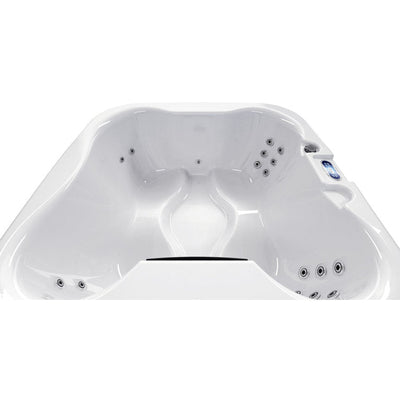 Luxuria Spas 120 Volt 4 – Person 55 – Jet Square Plug & Play Hot Tub with Ozonator