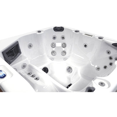 Luxuria Spas 220 Volt 6 – Person 55 – Jet Square Plug & Play Hot Tub with Ozonator
