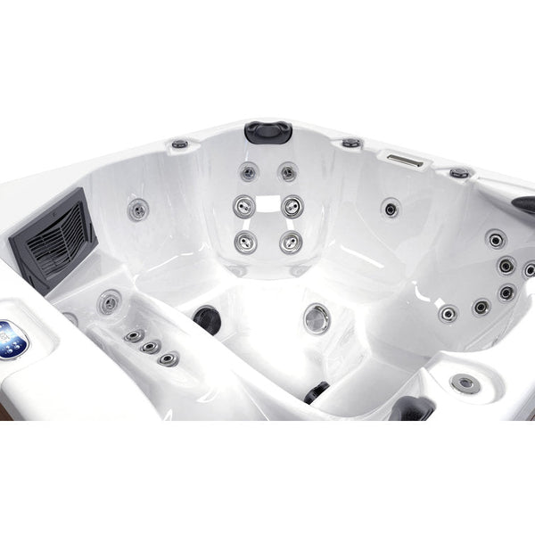 Luxuria Spas 220 Volt 6 – Person 55 – Jet Square Plug & Play Hot Tub with Ozonator