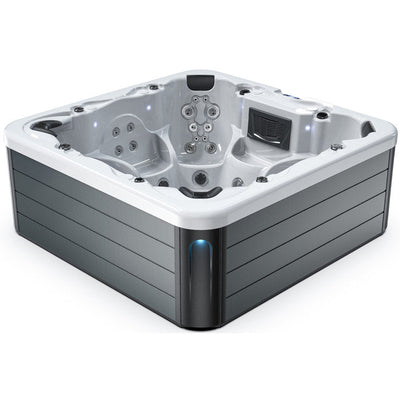 Luxuria Spas 240 Volt 7 – Person 55 – Jet Square Plug & Play Hot Tub with Ozonator and Built-In Speaker