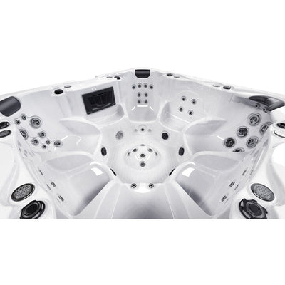 Luxuria Spas 240 Volt 7 – Person 55 – Jet Square Plug & Play Hot Tub with Ozonator and Built-In Speaker