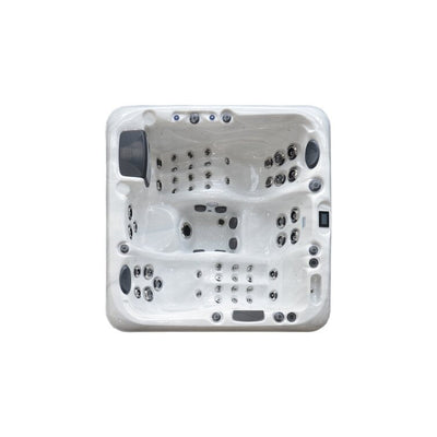Luxuria Spas 4 – Person 51 – Jet Acrylic Square Hot Tub with Ozonator