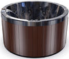 Luxuria Spas 5 – Person 39 – Jet Acrylic Rectangular Round Hot Tub with Ozonator in Mocha